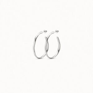 UNO de 50 Silver Hoop Earrings